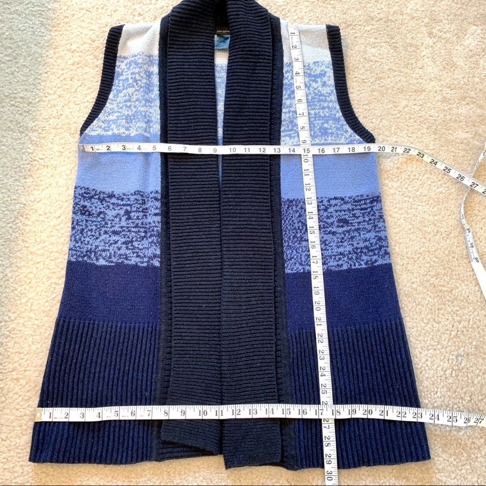 ANN TAYLOR Sleeveless Open Sweater Vest—SZ. Med - Picture 11 of 13